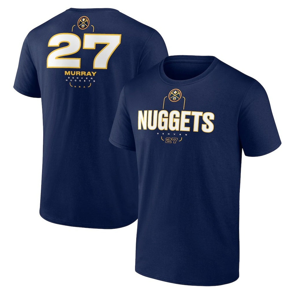 Navy Jamal Murray Denver Nuggets Behind The Back Name & Number T-Shirt sale | NBA