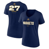 Navy Jamal Murray Denver Nuggets Women's Behind The Back Name & Number V-Neck T-Shirt sale | NBA