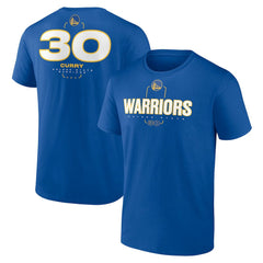 Royal Stephen Curry Golden State Warriors Behind The Back Name & Number T-Shirt sale | NBA