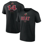 Black Tyler Herro Miami Heat Behind The Back Name & Number T-Shirt | NBA