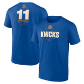 Blue Jalen Brunson New York Knicks Behind The Back Name & Number T-Shirt | NBA