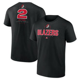 Black Deandre Ayton Portland Trail Blazers Behind The Back Name & Number T-Shirt | NBA
