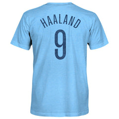 Erling Haaland Manchester City 1863FC Player Name & Number Twisted Tri-Blend Slub T-Shirt