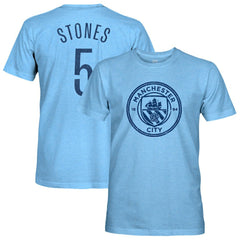 John Stones Manchester City 1863FC Player Name & Number Twisted Tri-Blend Slub T-Shirt