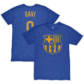 Gavi Barcelona 1863FC Player Name & Number Twisted Tri-Blend Slub T-Shirt