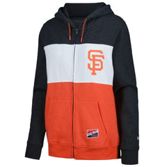 San Francisco Giants New Era Women's Color Block Full-Zip Hoodie Jacket - MLB Jackets