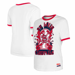 St. Louis Cardinals New Era Women's Oversized Ringer T-Shirt - MLB T-shirts