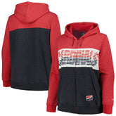 St. Louis Cardinals New Era Women's Plus Size Color Block Full-Zip Hoodie - MLB Hoodies