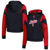 Boston Red Sox New Era Women's Color Block Fleece Quarter-Zip Hoodie - MLB Hoodies