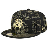Black Phoenix Suns 59FIFTY Day Allover Print Stencil Fitted Hat | NBA