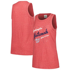 Washington Nationals Soft as a Grape Women's Gauze High Neck Tank Top - MLB Tanks