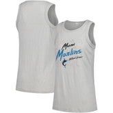 Miami Marlins Soft as a Grape Women's Gauze High Neck Tank Top - MLB Tanks