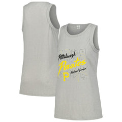 Pittsburgh Pirates Soft as a Grape Women's Gauze High Neck Tank Top - MLB Tanks