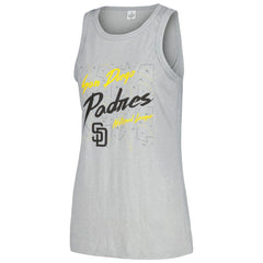 San Diego Padres Soft as a Grape Women's Gauze High Neck Tank Top - MLB Tanks