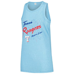 Texas Rangers Soft as a Grape Women's Gauze High Neck Tank Top - MLB Tanks