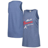 Atlanta Braves Soft as a Grape Women's Gauze High Neck Tank Top - MLB Tanks