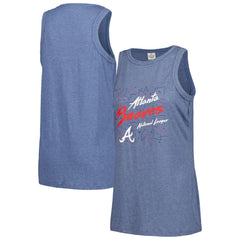 Atlanta Braves Soft as a Grape Women's Gauze High Neck Tank Top - MLB Tanks