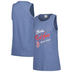 Boston Red Sox Soft as a Grape Women's Gauze High Neck Tank Top - MLB Tanks