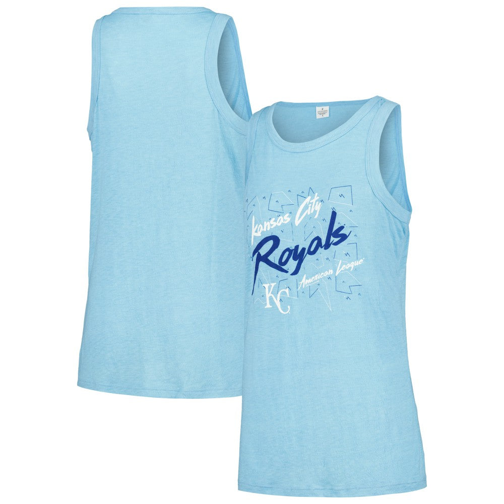 Kansas City Royals Soft as a Grape Women's Gauze High Neck Tank Top - MLB Tanks