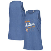 Houston Astros Soft as a Grape Women's Gauze High Neck Tank Top - MLB Tanks