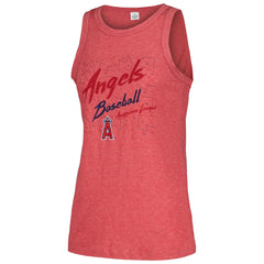 Los Angeles Angels Soft as a Grape Women's Gauze High Neck Tank Top - MLB Tanks