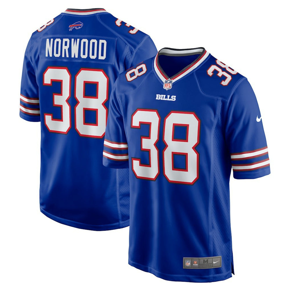 Buffalo Bills Tre Norwood Team Game Jersey | NFL New