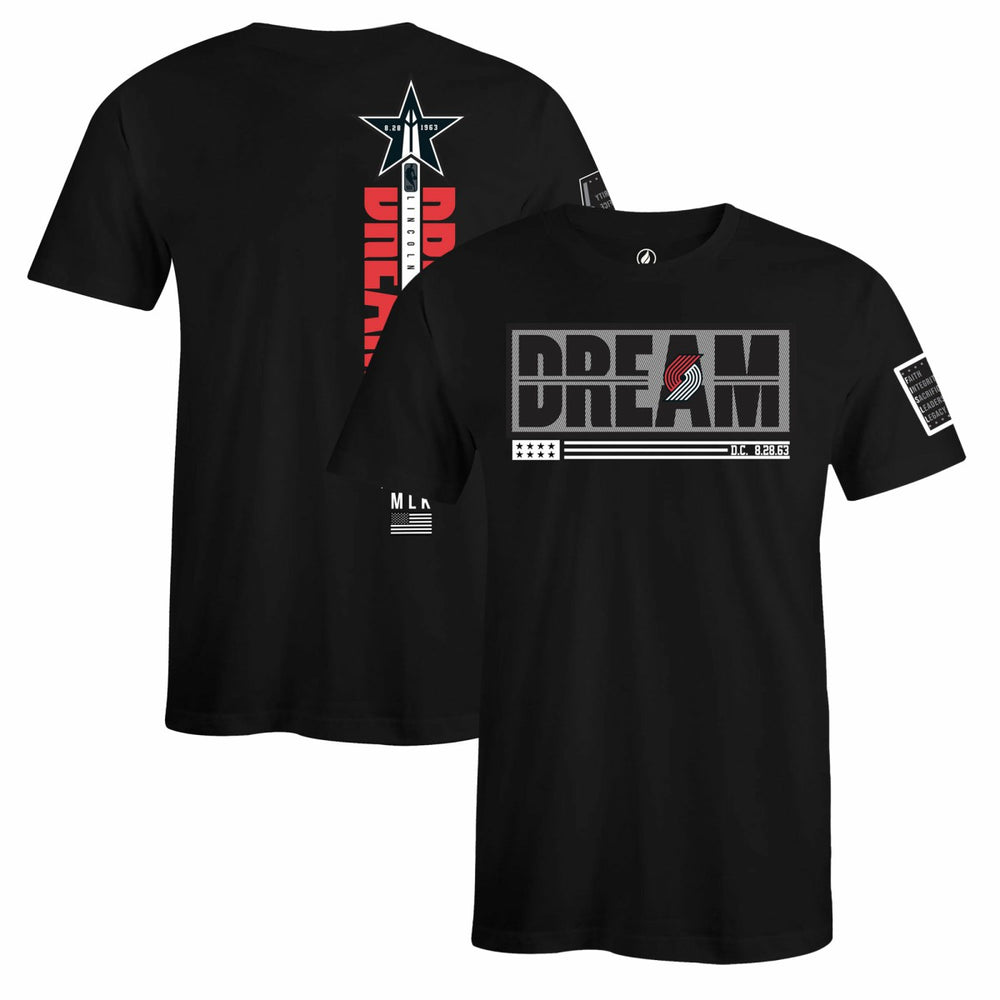 Portland Trail Blazers FISLL x Black History Collection Unisex T-Shirt - Black online | NBA
