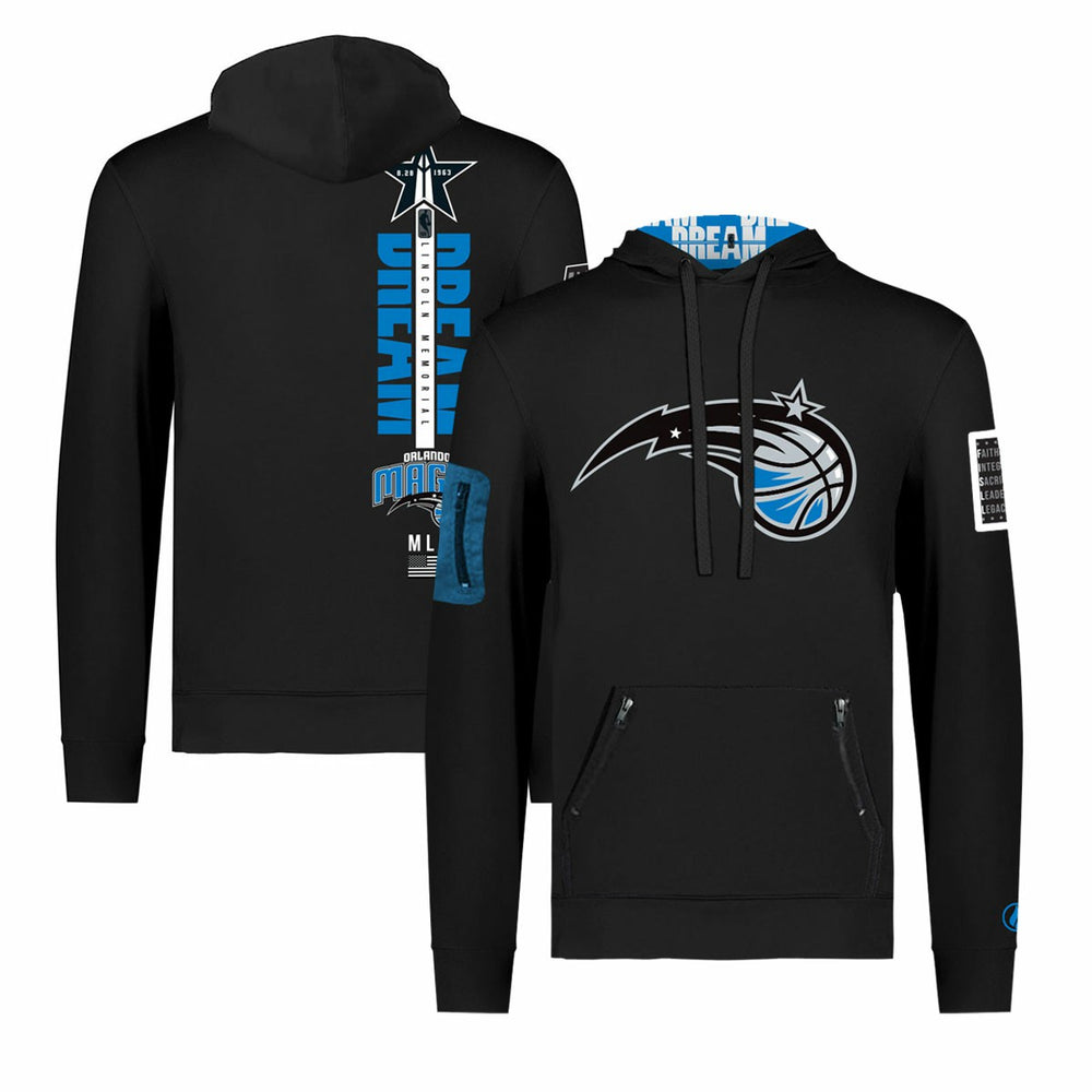 Orlando Magic FISLL x Black History Collection Unisex Pullover Hoodie - Black shop | NBA