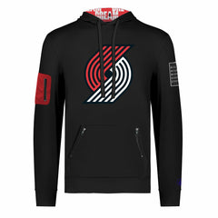Portland Trail Blazers FISLL x Black History Collection Unisex Pullover Hoodie - Black discount | NBA