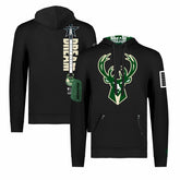 Milwaukee Bucks FISLL x Black History Collection Unisex Pullover Hoodie - Black outlet | NBA