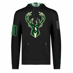 Milwaukee Bucks FISLL x Black History Collection Unisex Pullover Hoodie - Black outlet | NBA
