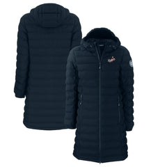 Los Angeles Dodgers Cutter & Buck Women's Cooperstown Collection Mission Ridge Repreve Eco Insulated Long Full-Zip Puffer Jacket - MLB Jackets