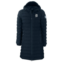 Detroit Tigers Cutter & Buck Women's Mission Ridge Repreve Eco Insulated Full-Zip Long Puffer Jacket - MLB Jackets
