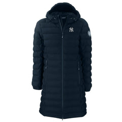 New York Yankees Cutter & Buck Women's Mission Ridge Repreve Eco Insulated Full-Zip Long Puffer Jacket - MLB Jackets