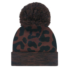 Cincinnati Bengals '47 Women's Cacao Cuffed Knit Hat with Pom | NFL Online