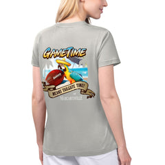 Las Vegas Raiders Margaritaville Women's Game Time V-Neck T-Shirt | NFL On sale