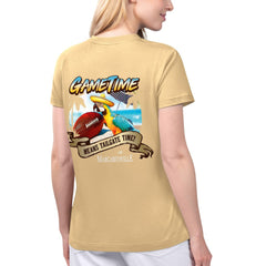 New Orleans Saints Margaritaville Women's Game Time V-Neck T-Shirt | NFL New