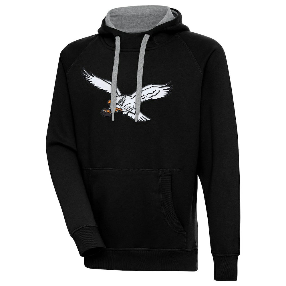Philadelphia Eagles Antigua Throwback Logo Victory Pullover Hoodie | NFL Hot
