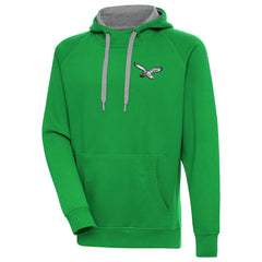Philadelphia Eagles Antigua Throwback Logo Victory Pullover Hoodie | NFL Discount