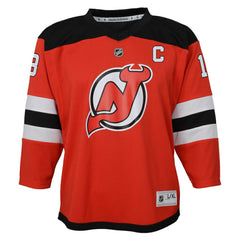 Nico Hischier New Jersey Devils Youth Captain Patch Home Replica Player Jersey - NHL Jerseys