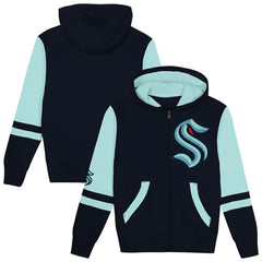 Seattle Kraken Preschool Face Off Full-Zip Hoodie - NHL Hoodies