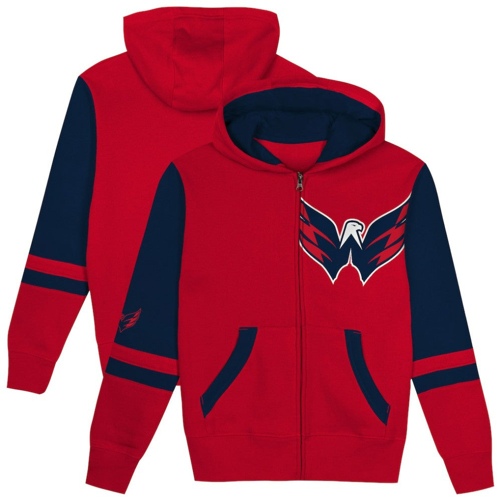 Washington Capitals Preschool Face Off Full-Zip Hoodie - NHL Hoodies