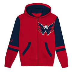 Washington Capitals Preschool Face Off Full-Zip Hoodie - NHL Hoodies