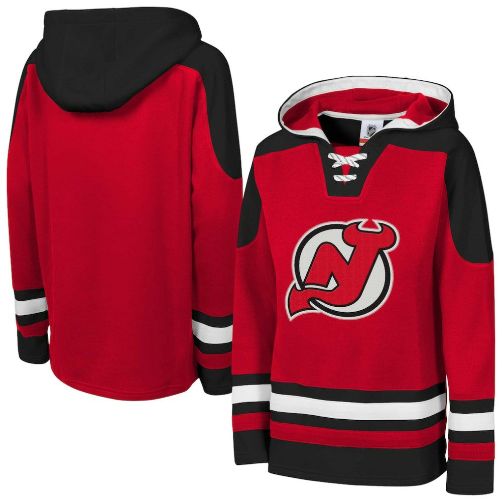 New Jersey Devils Youth Ageless Must Have Home V-Neck Pullover Hoodie - NHL Jerseys