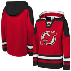 New Jersey Devils Youth Ageless Must Have Home V-Neck Pullover Hoodie - NHL Jerseys