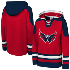 Washington Capitals Youth Ageless Must Have Home V-Neck Pullover Hoodie - NHL Hoodies