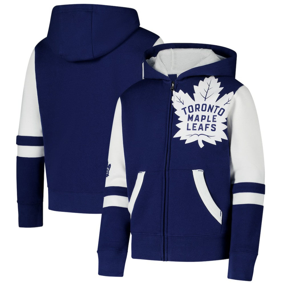 Toronto Maple Leafs Youth Face Off Full-Zip Hoodie - NHL Hoodies