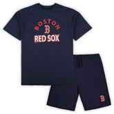 Boston Red Sox Profile Big & Tall T-Shirt & Shorts Combo Set - MLB Shorts