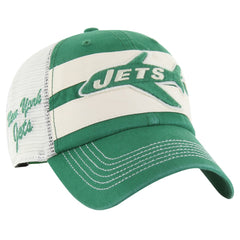 New York Jets '47 Throwback Clubhouse Boon Clean-Up Trucker Adjustable Hat | NFL Outlet