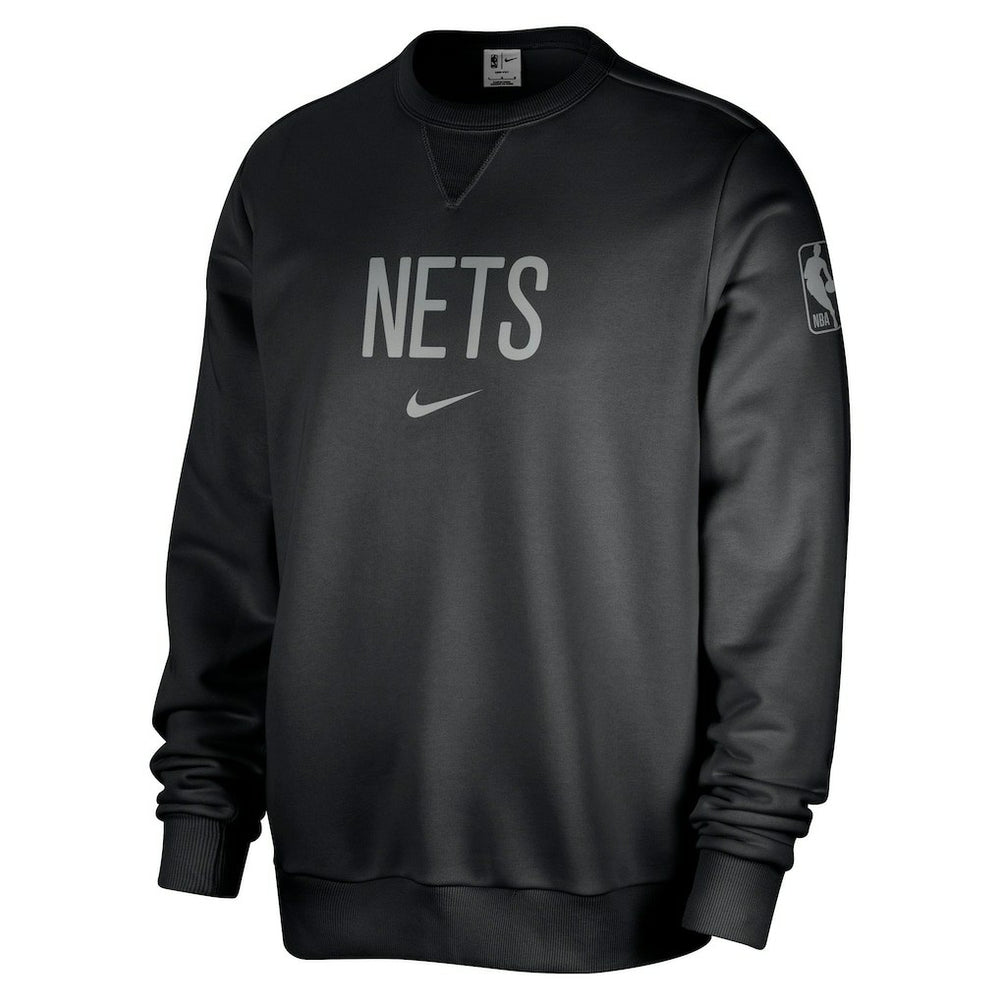 Black Brooklyn Nets Courtside Standard Issue Performance Pullover Sweatshirt | NBA